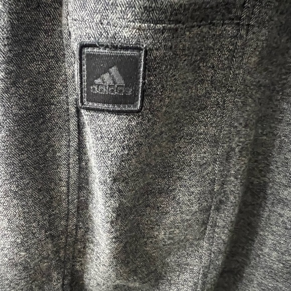 Adidas Gray Herringbone GO-TO FALL WEIGHT PANTS - Picture 1 of 3